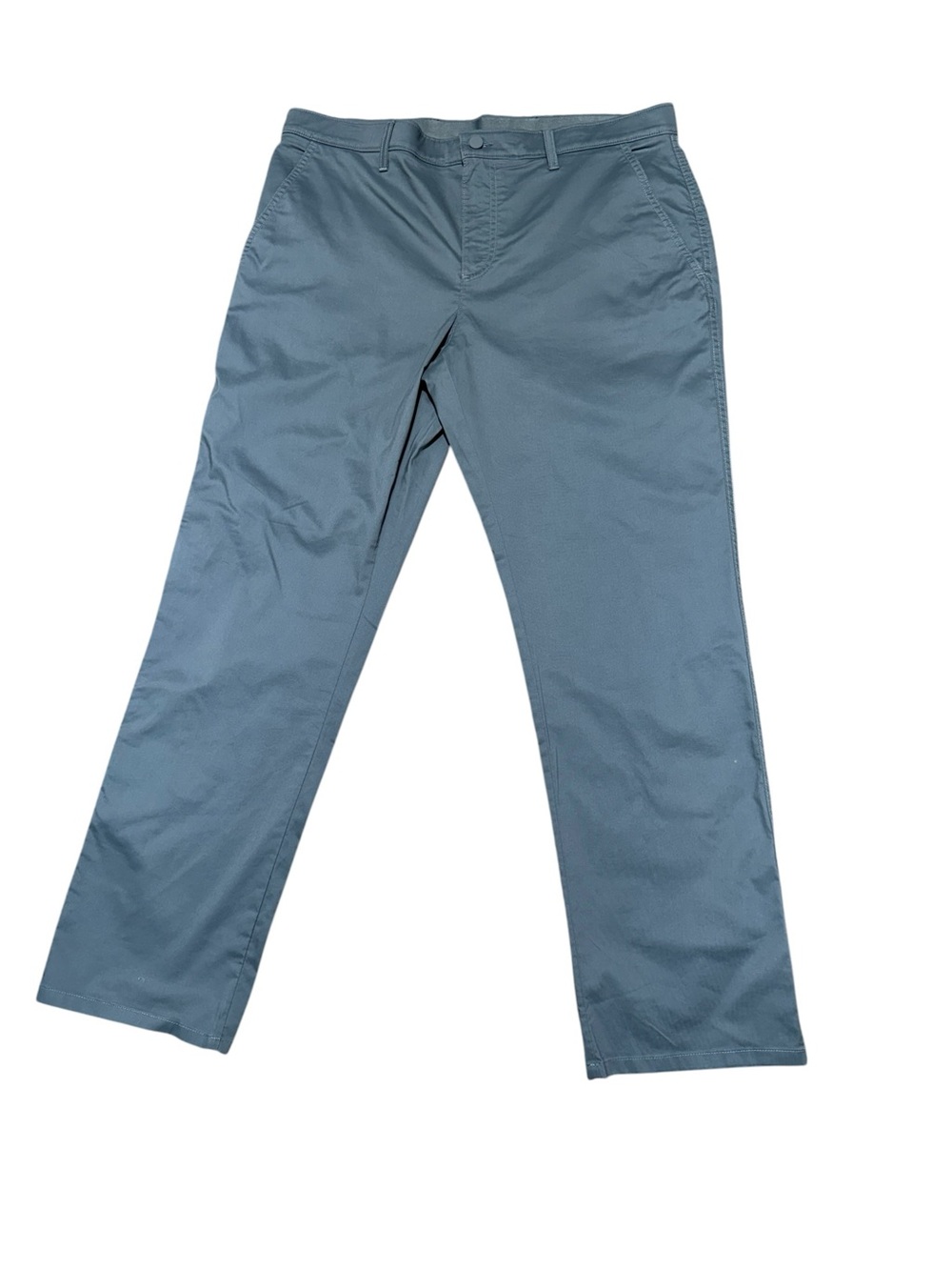 Roundtree Yorke Mens Blue Performance Chino Pants 38x32 Stretch Coolmax Cotton